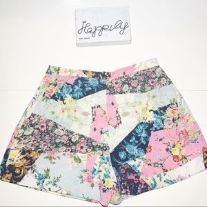 ASOS Shorts - ASOS Mixed Floral High Waisted Shorts Sz 18 ASOS Shorts - ASOS Mixed Floral High Waisted Shorts Sz 18
